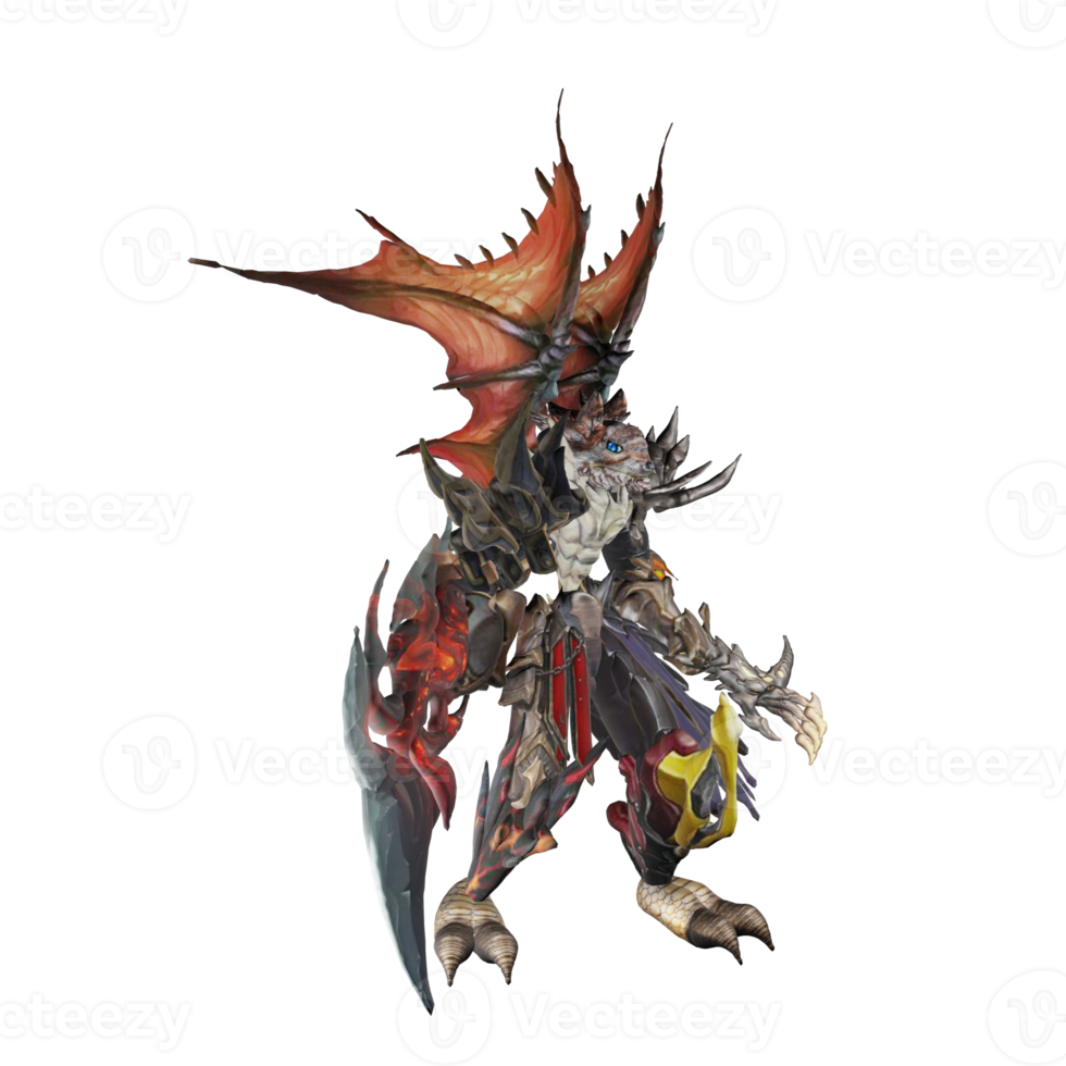 Monster character idle png