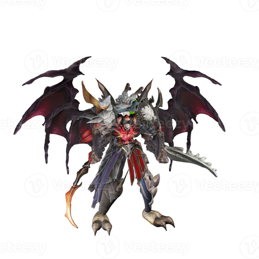 Verteidigungshaltung des Monstercharakters png