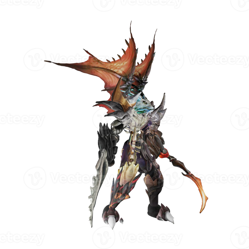 Monster character idle png