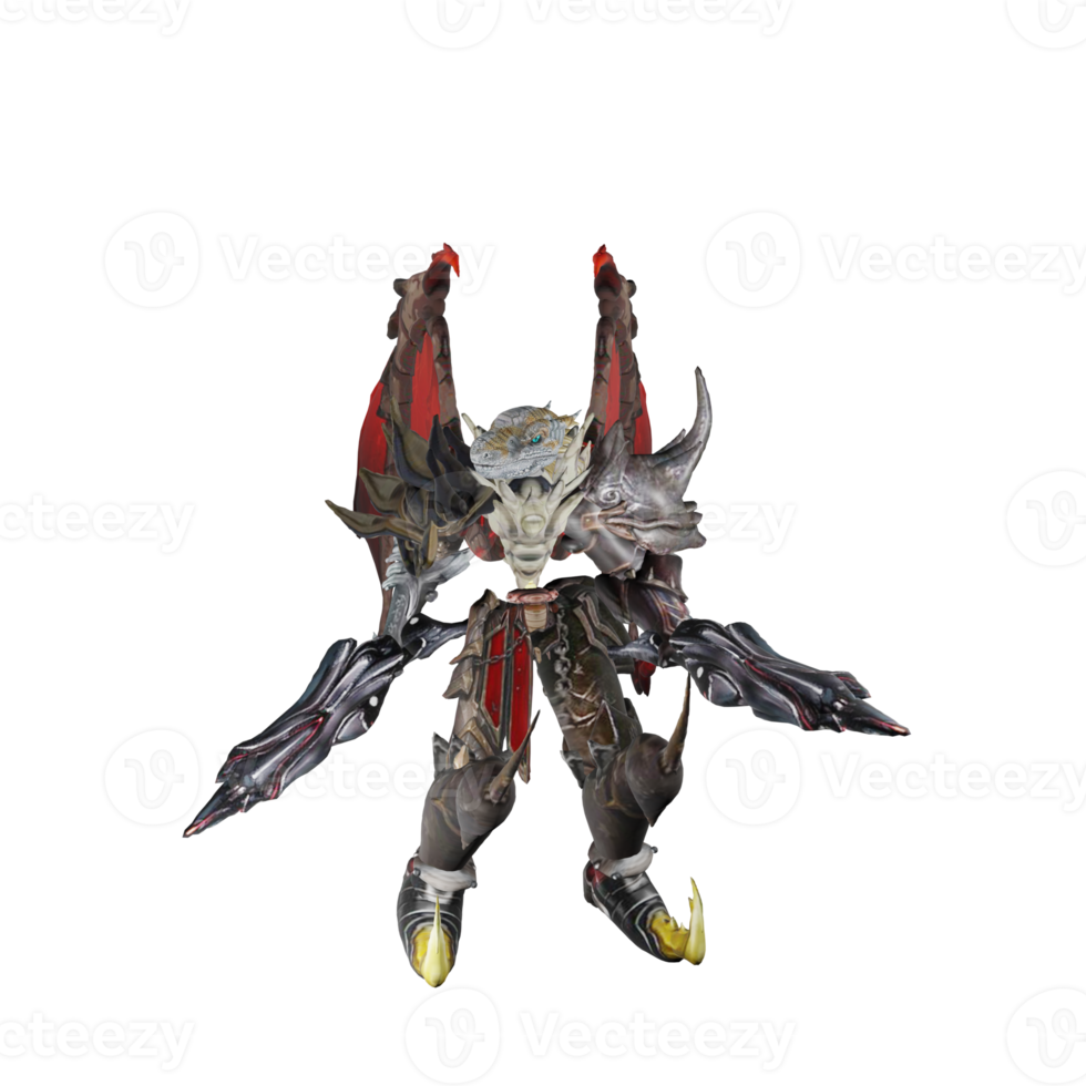 Verteidigungshaltung des Monstercharakters png