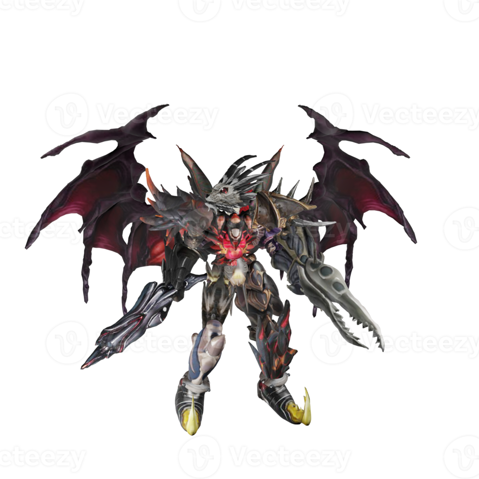 Monster character basic pose png
