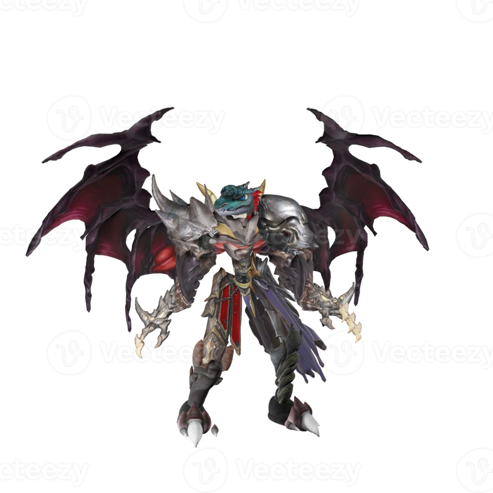 Monster character basic pose png
