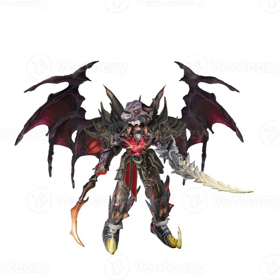 Monster character basic pose png