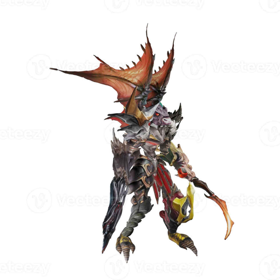 Monster character idle png
