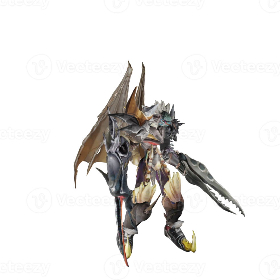 Monster character idle png