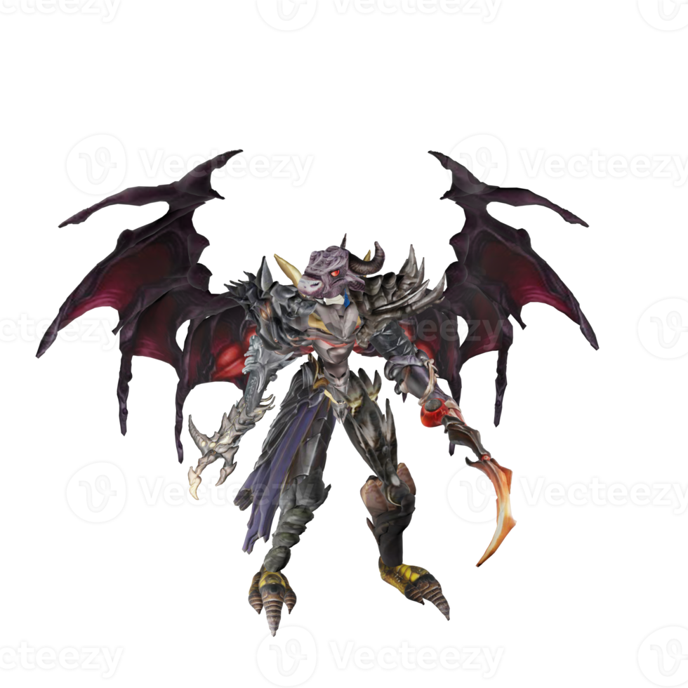 Monster character basic pose png
