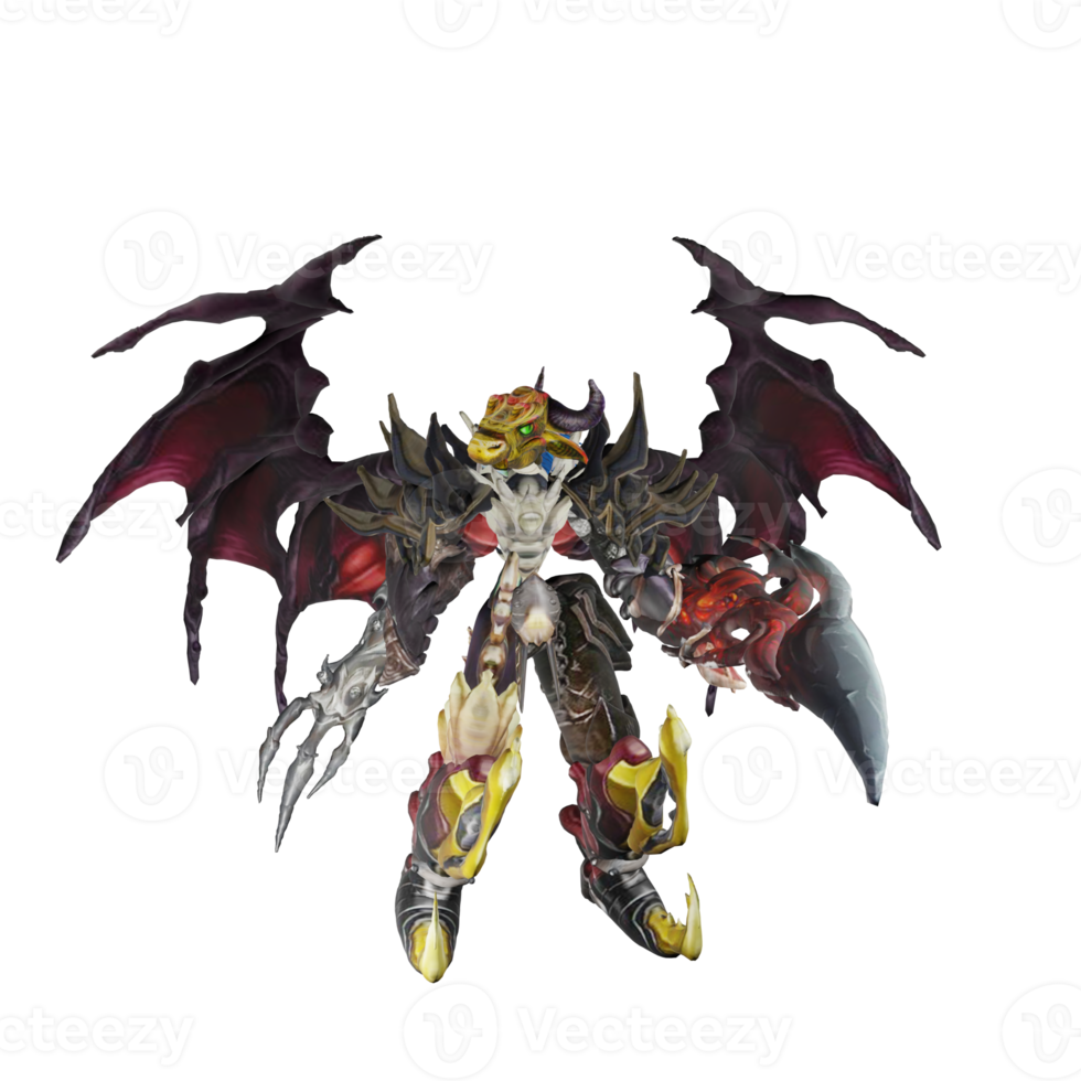 Monster character basic pose png