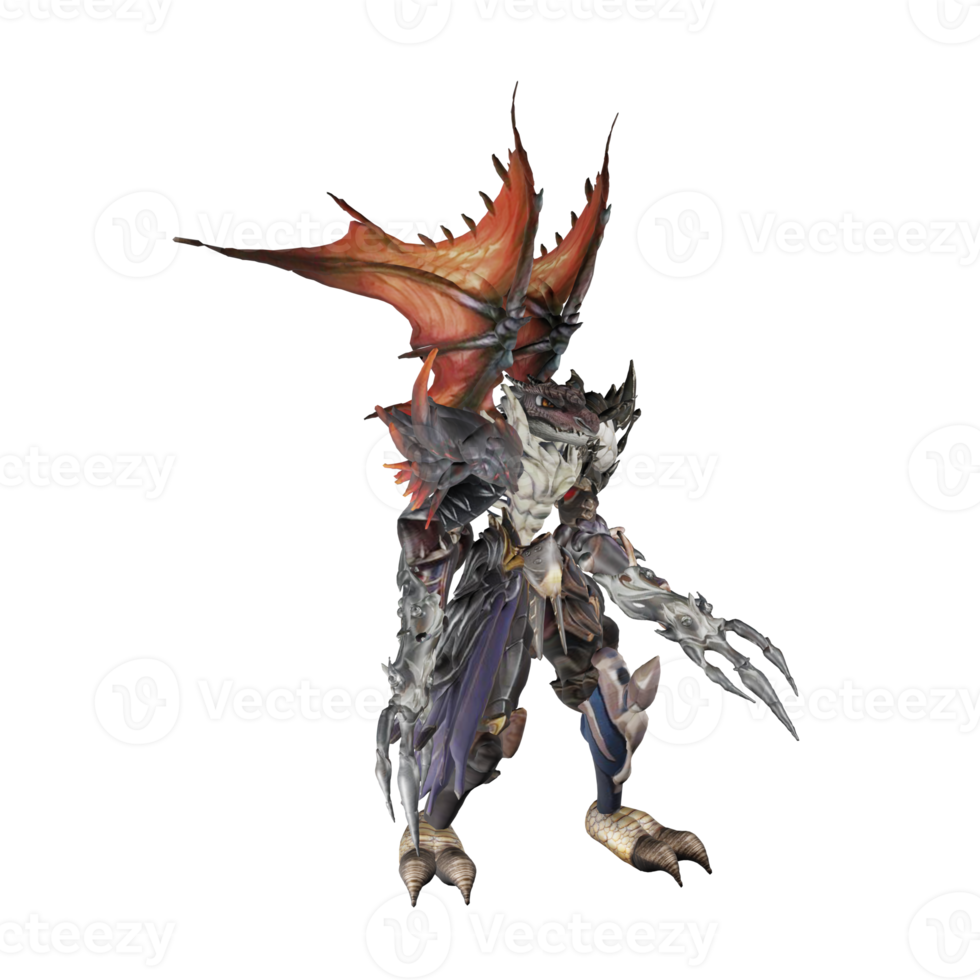 Monster character idle png