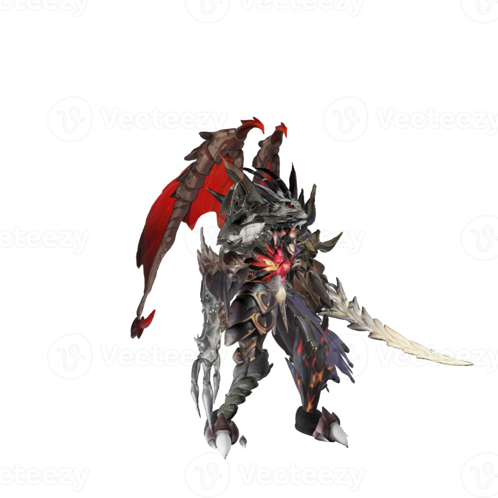 Monster character idle png