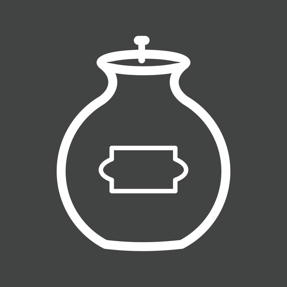 Ashes Line Inverted Icon vector