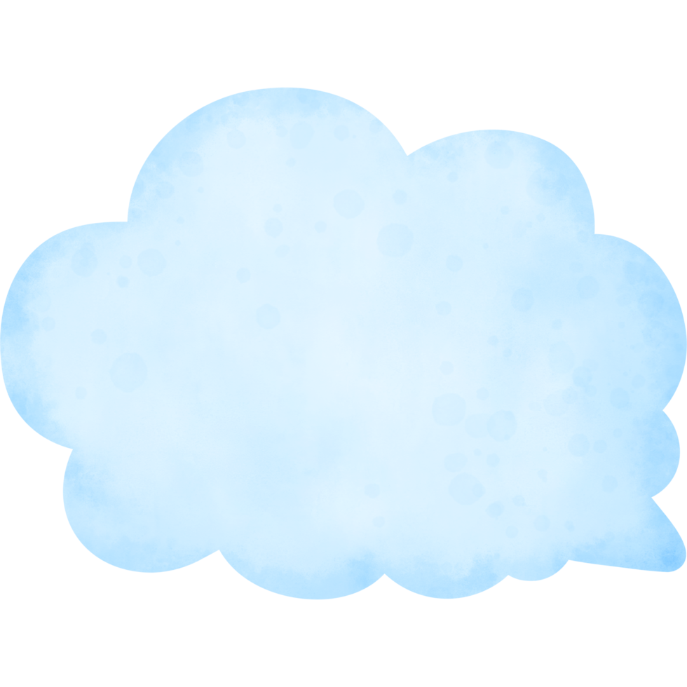 Watercolor Speech bubble png