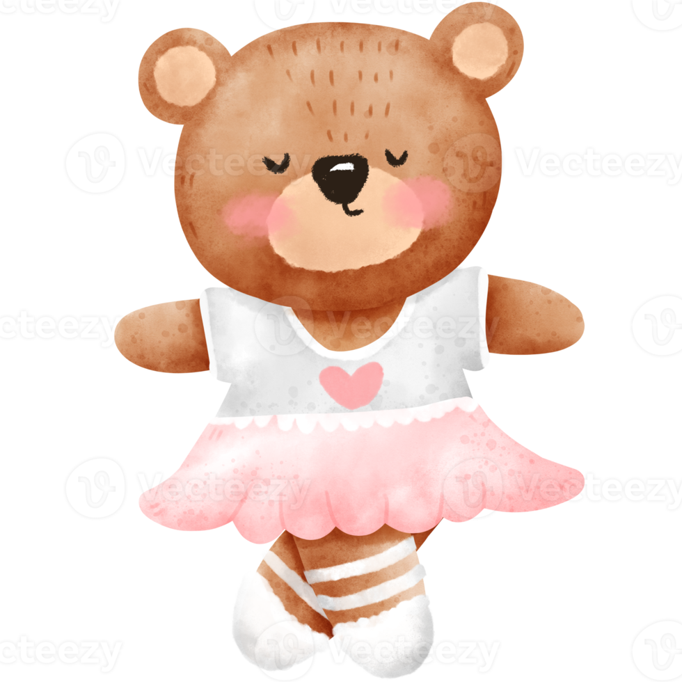 Dancing Bear watercolor png