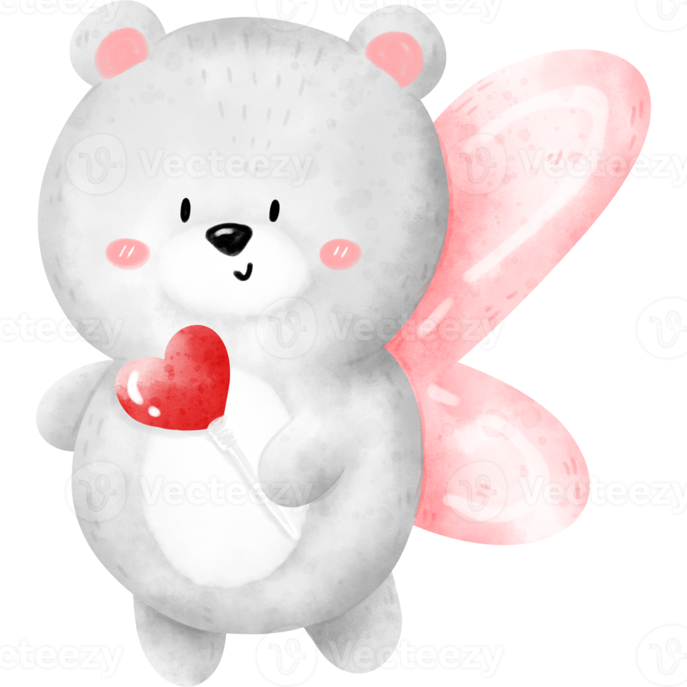 Fairy Bear Watercolor png