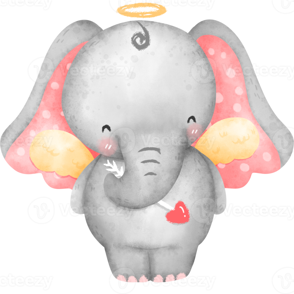 Elephant Cupid Angle png