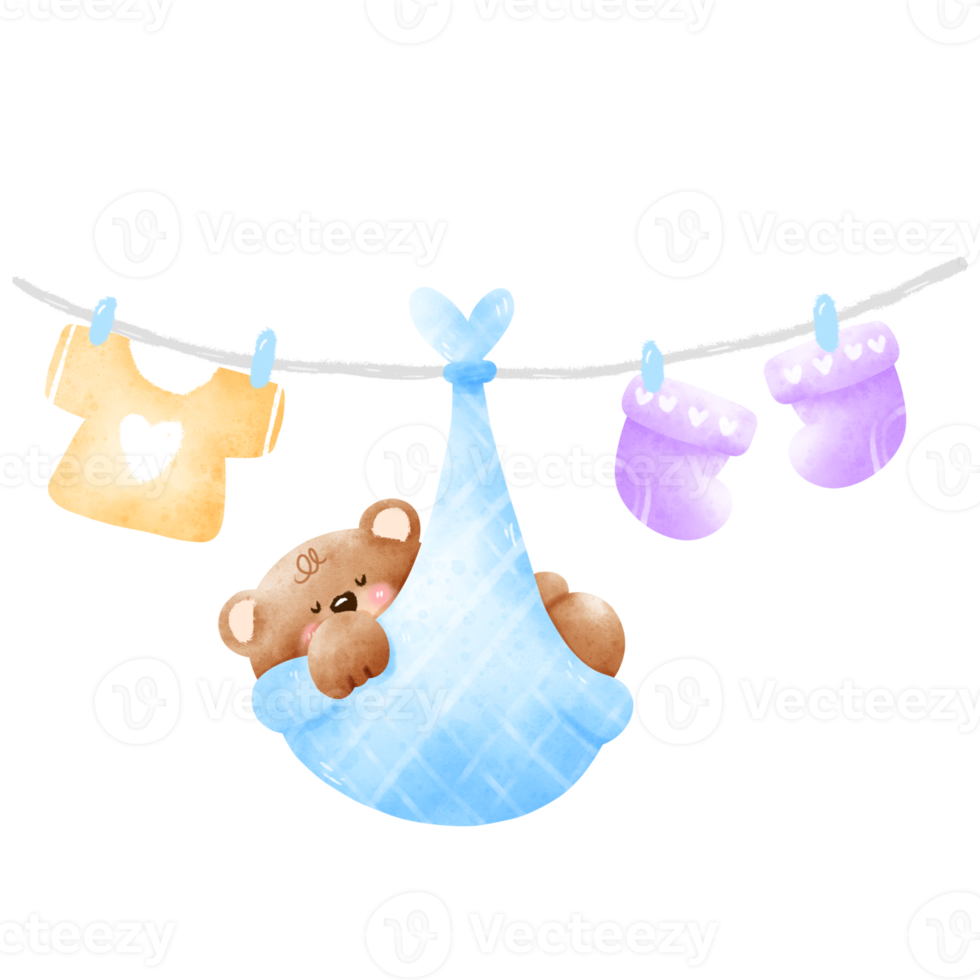 Baby Bär Babyparty png