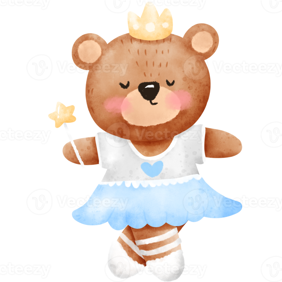 Dancing Bear watercolor png