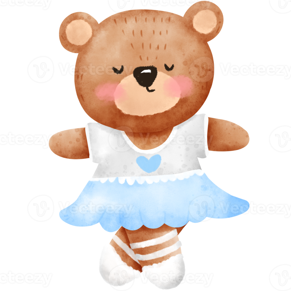 Dancing Bear watercolor png