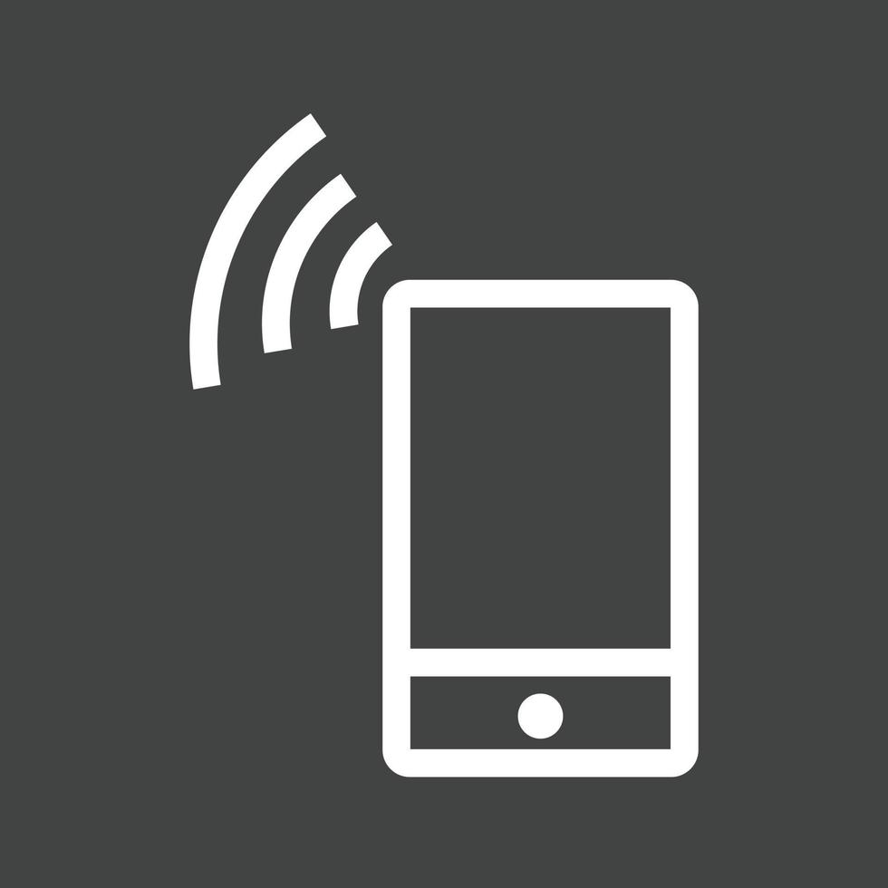 Connected Device Line Inverted Icon vector