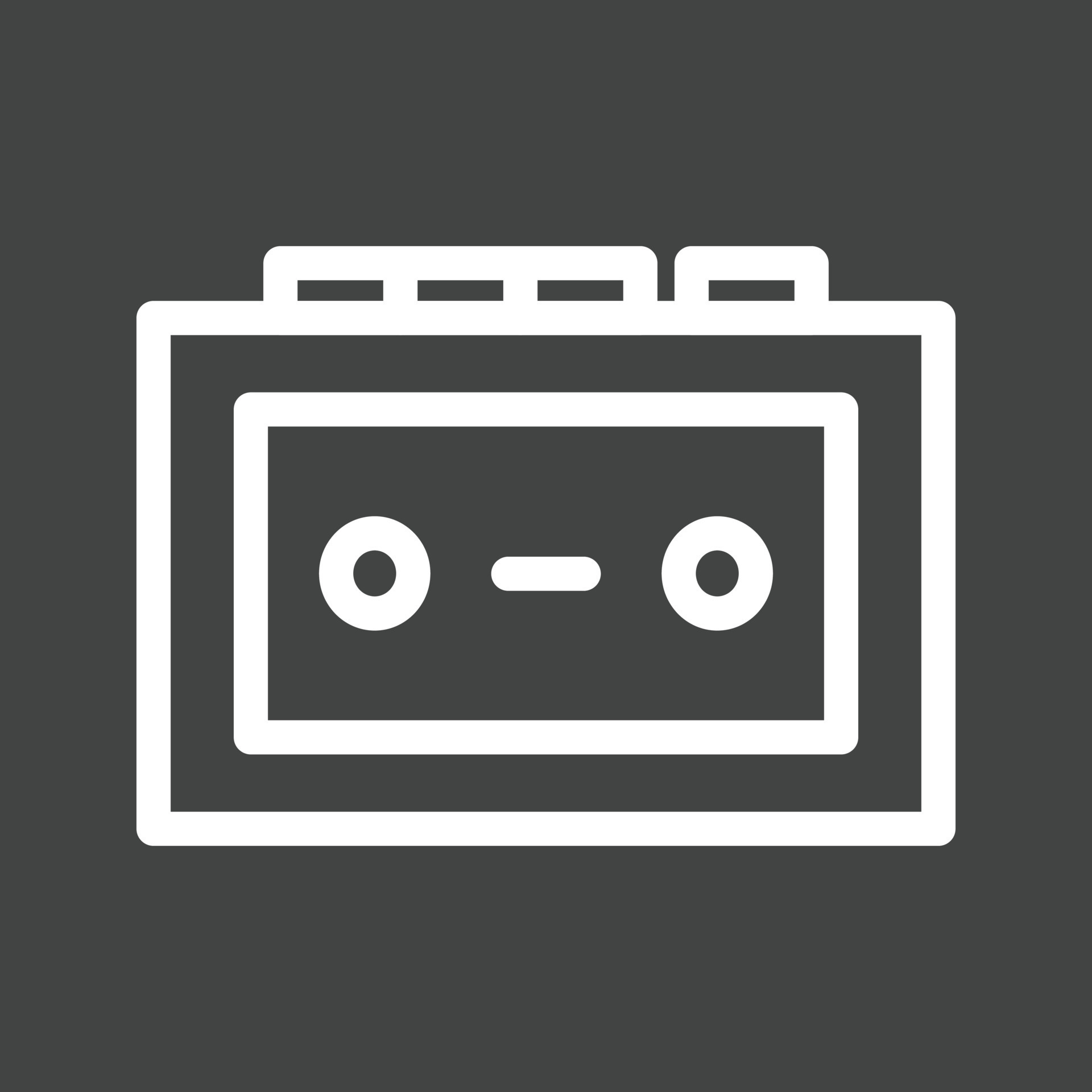 Tape Recorder Line Inverted Icon 11908371 Vector Art at Vecteezy
