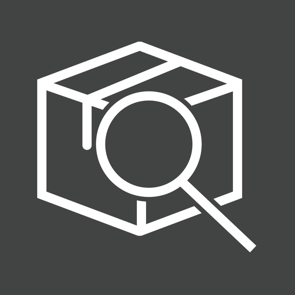Tracking Line Inverted Icon vector