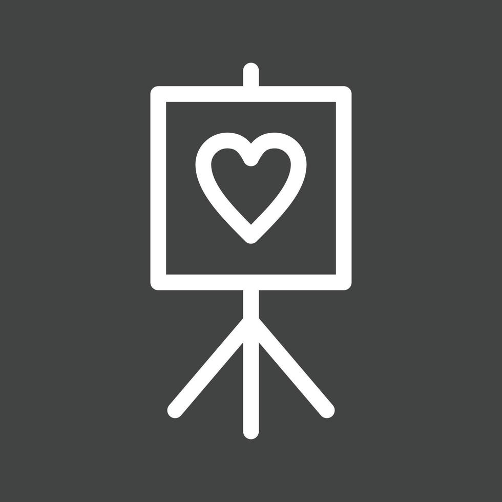 Art Line Inverted Icon vector