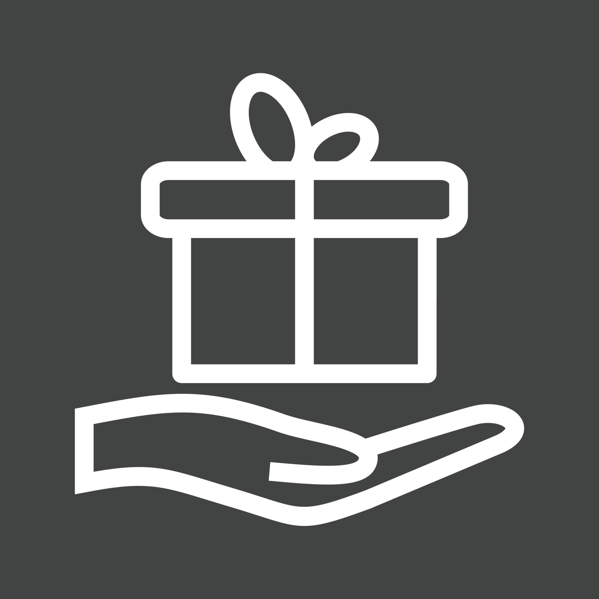 Giving Gift Line Inverted Icon 11908652 Vector Art at Vecteezy