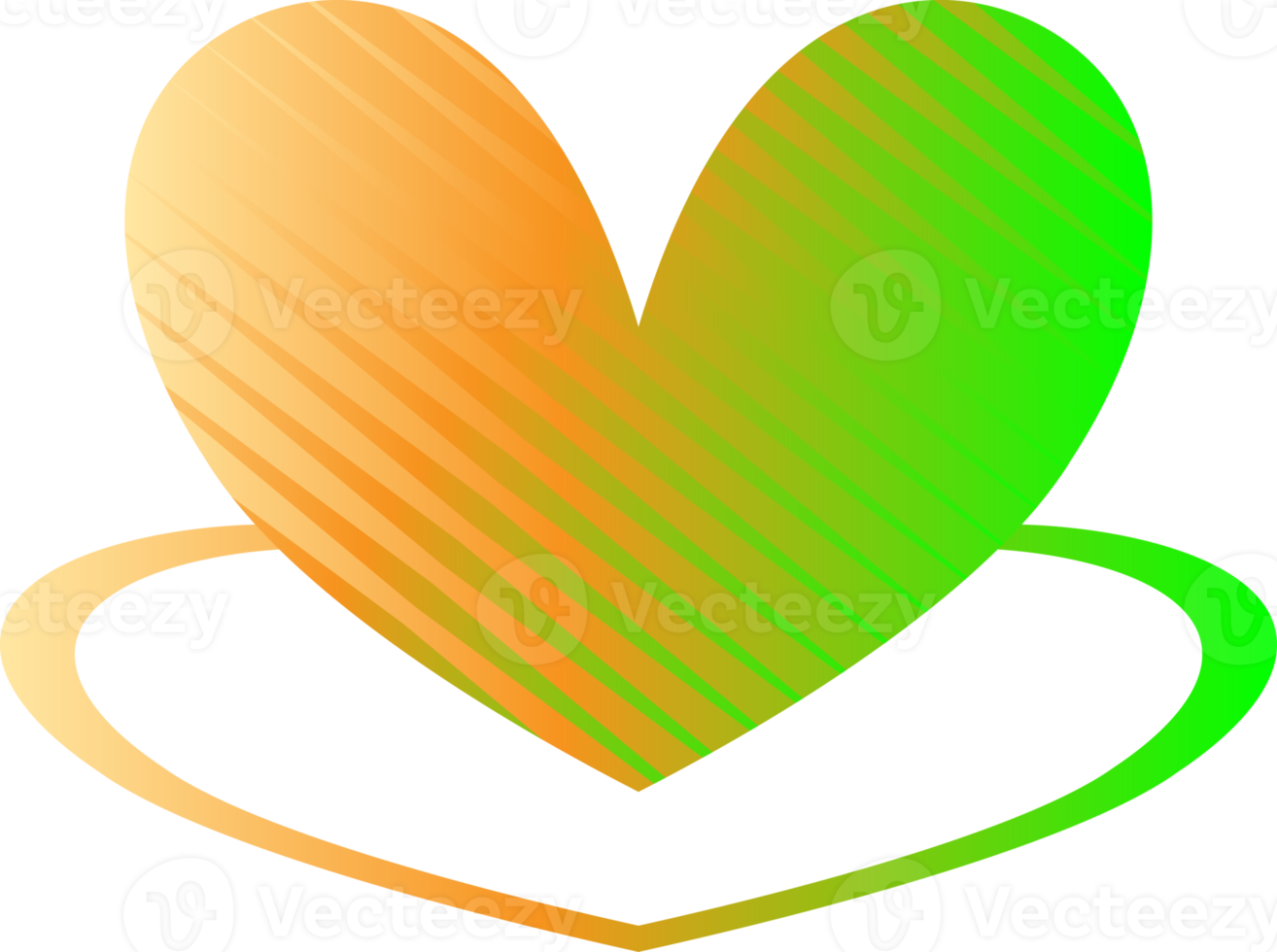 Heart lovers signs sticker decorative valentine greeting card background illustration png