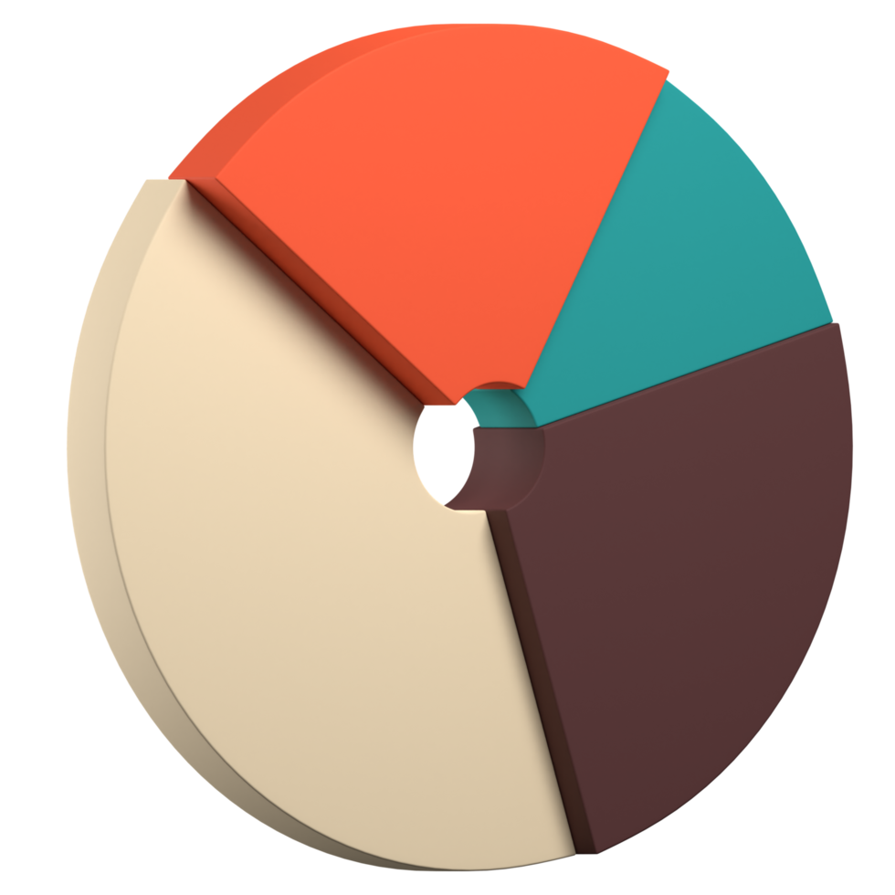 3d icona torta diagramma png