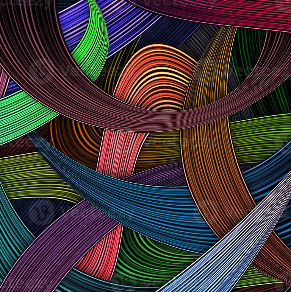 Abstract colorful gradient stripe lines background photo