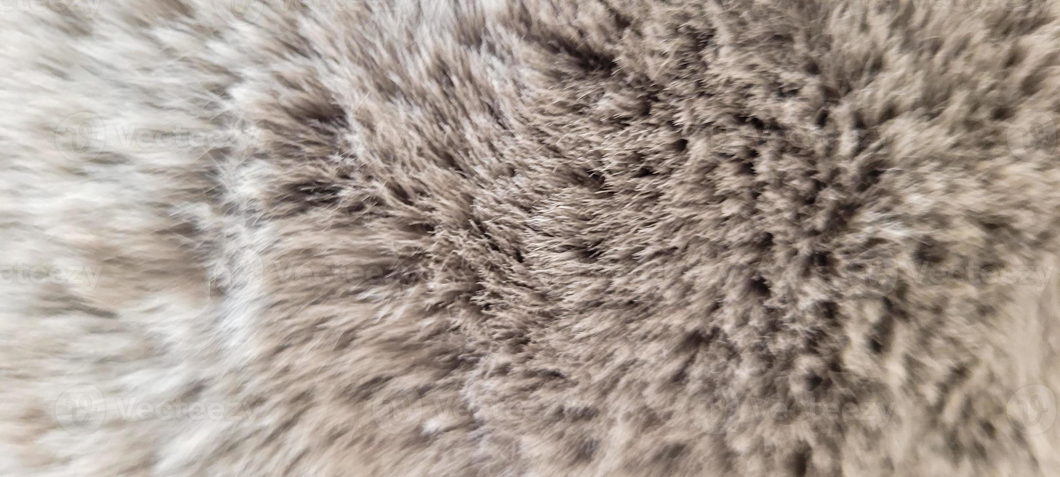 brown fluffy blanket for winter photo