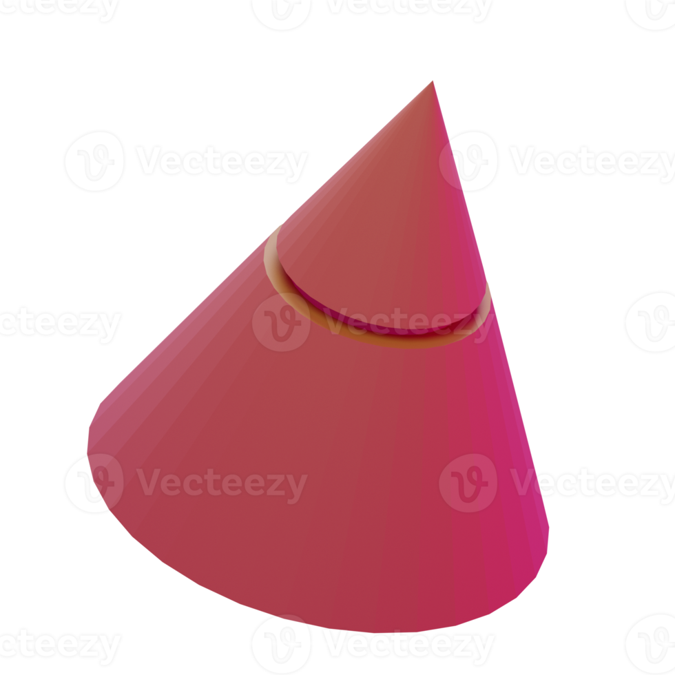 Cone Geometry 3D Illustrations png