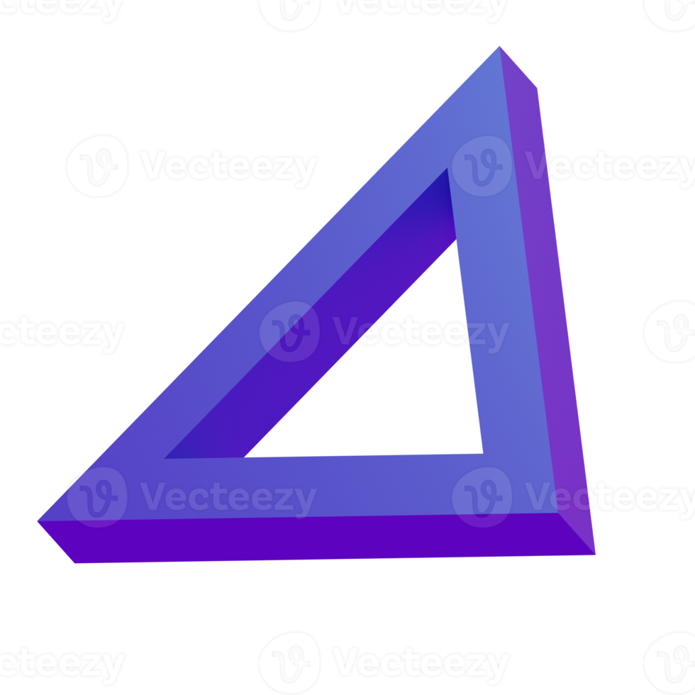 Triangle Geometry 3D Illustrations png