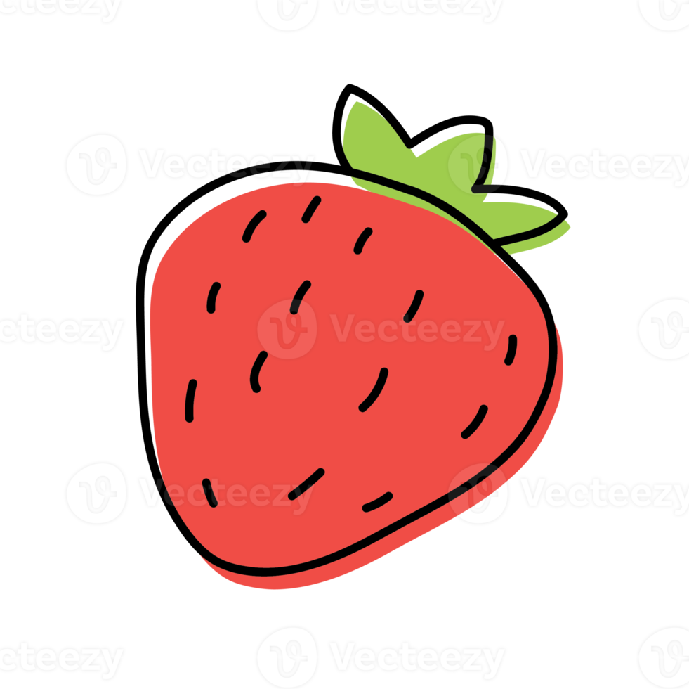 Strawberry Fruit Outline Illustrations png