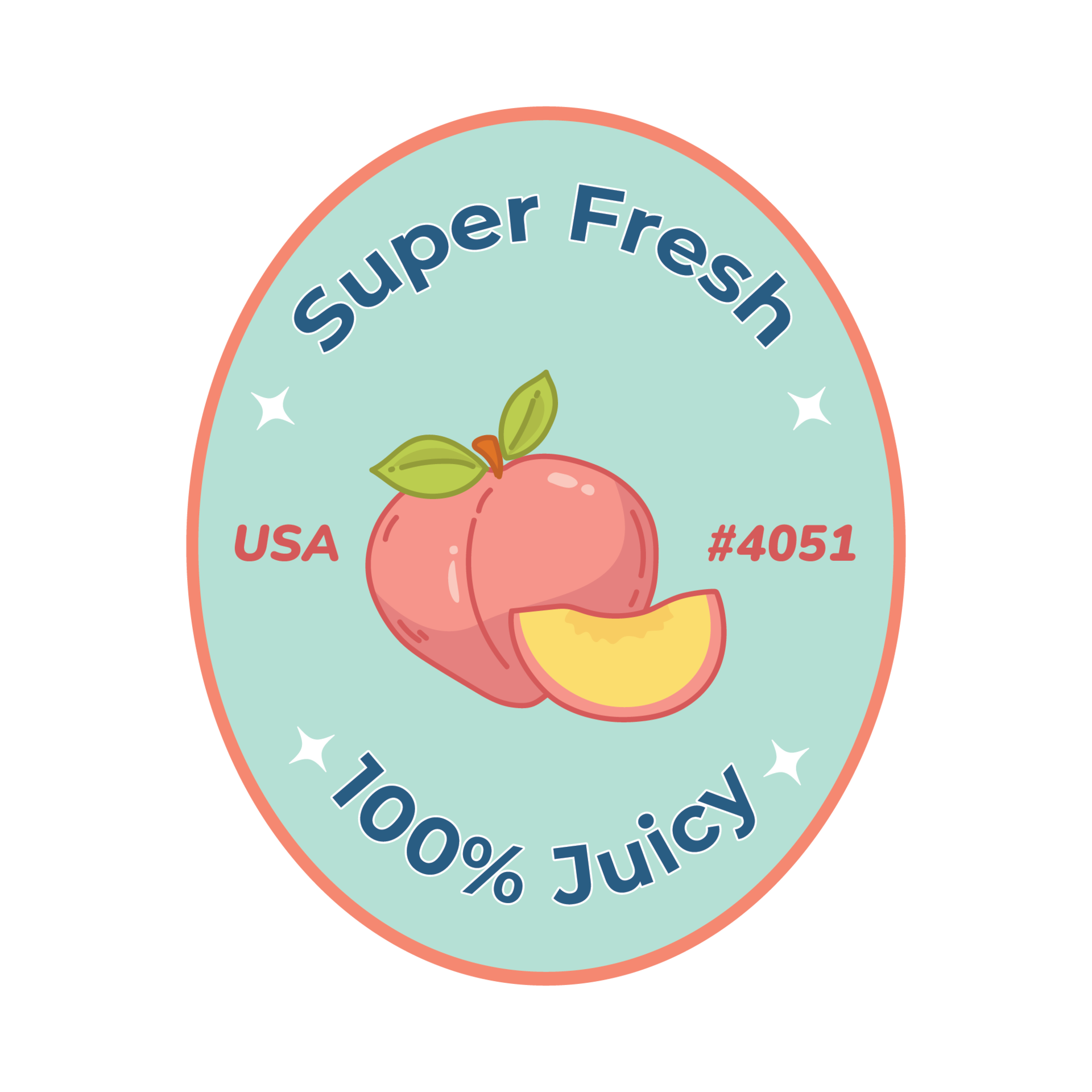Peach Fruit Sticker Illustration 11909976 PNG