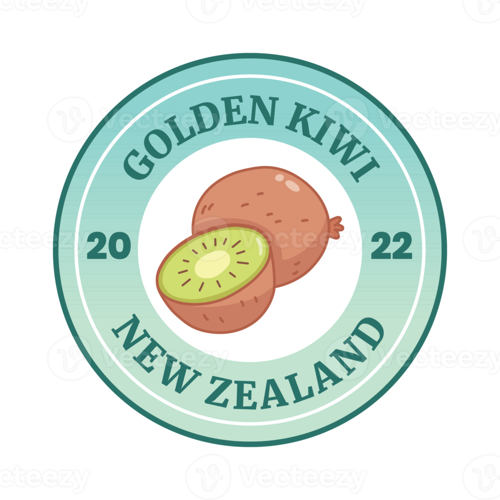 Kiwi-Frucht-Aufkleber-Illustration png