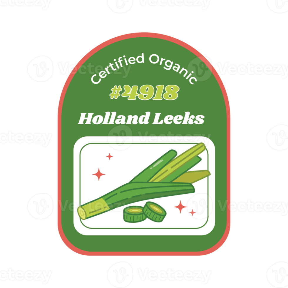 Leek Vegetable Sticker Illustration png