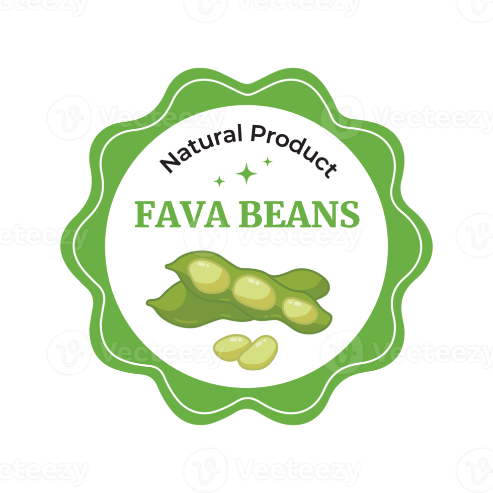 Fava Beans Vegetable Sticker Illustration png