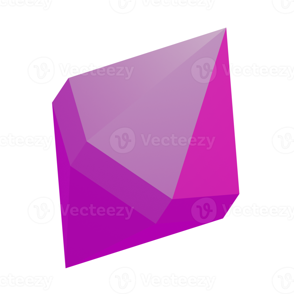 diamant geometri 3d illustrationer png