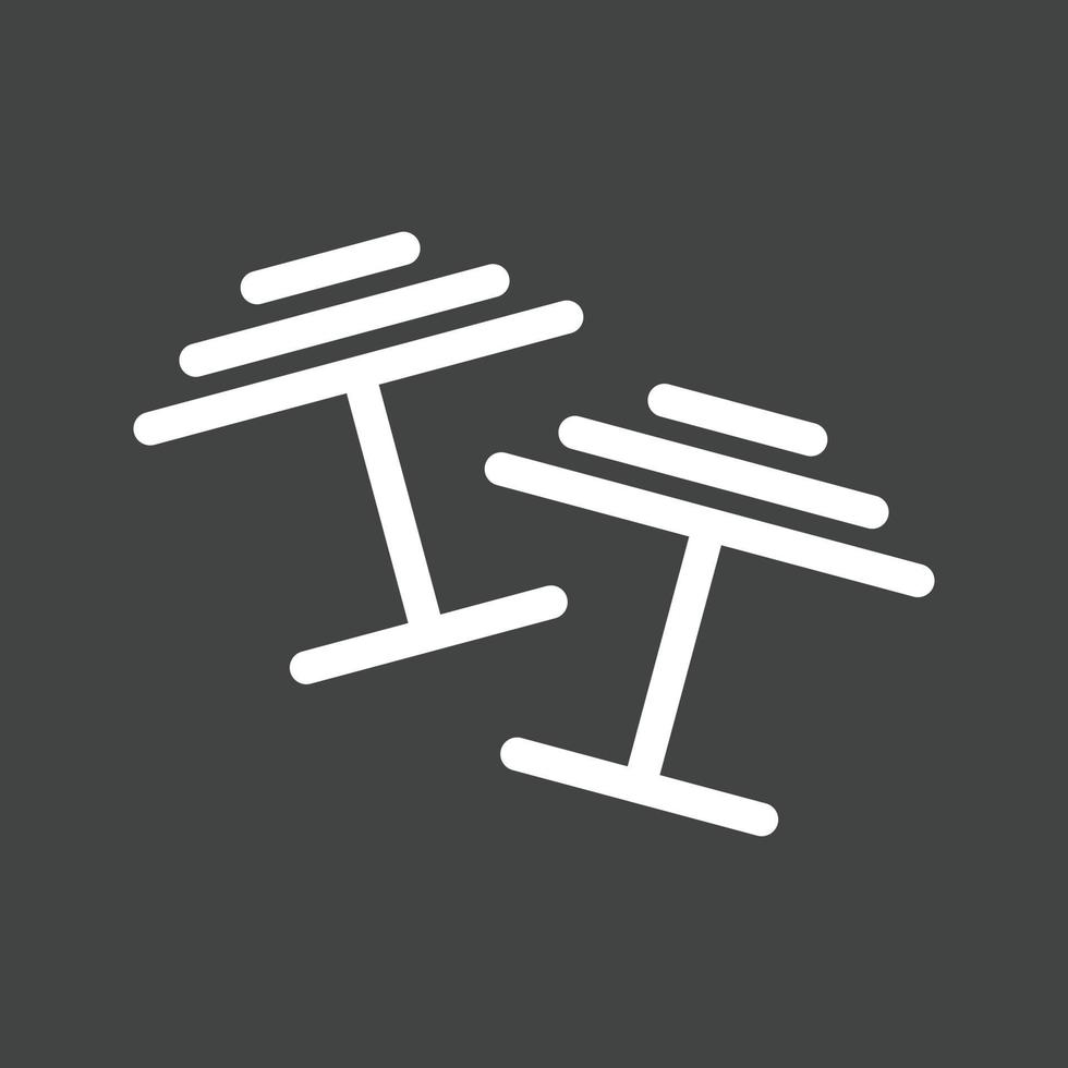 Cuff Links Line Inverted Icon vector