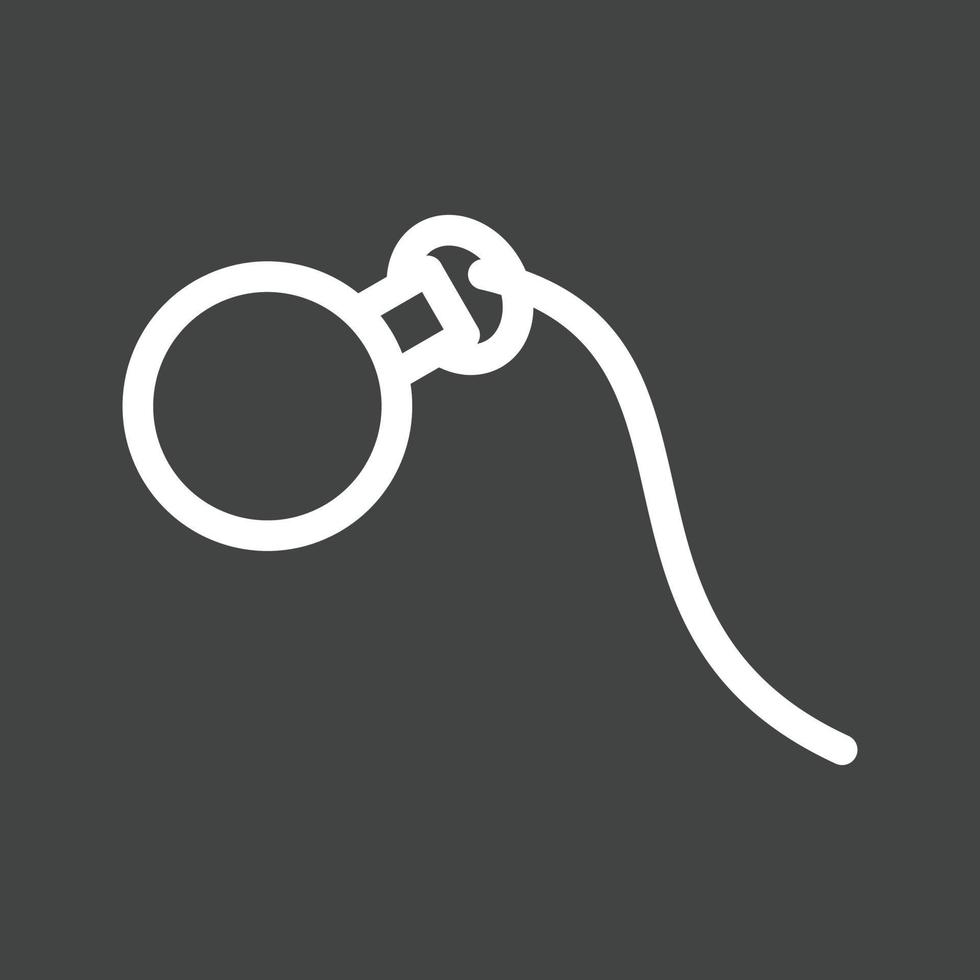Monocle Line Inverted Icon vector