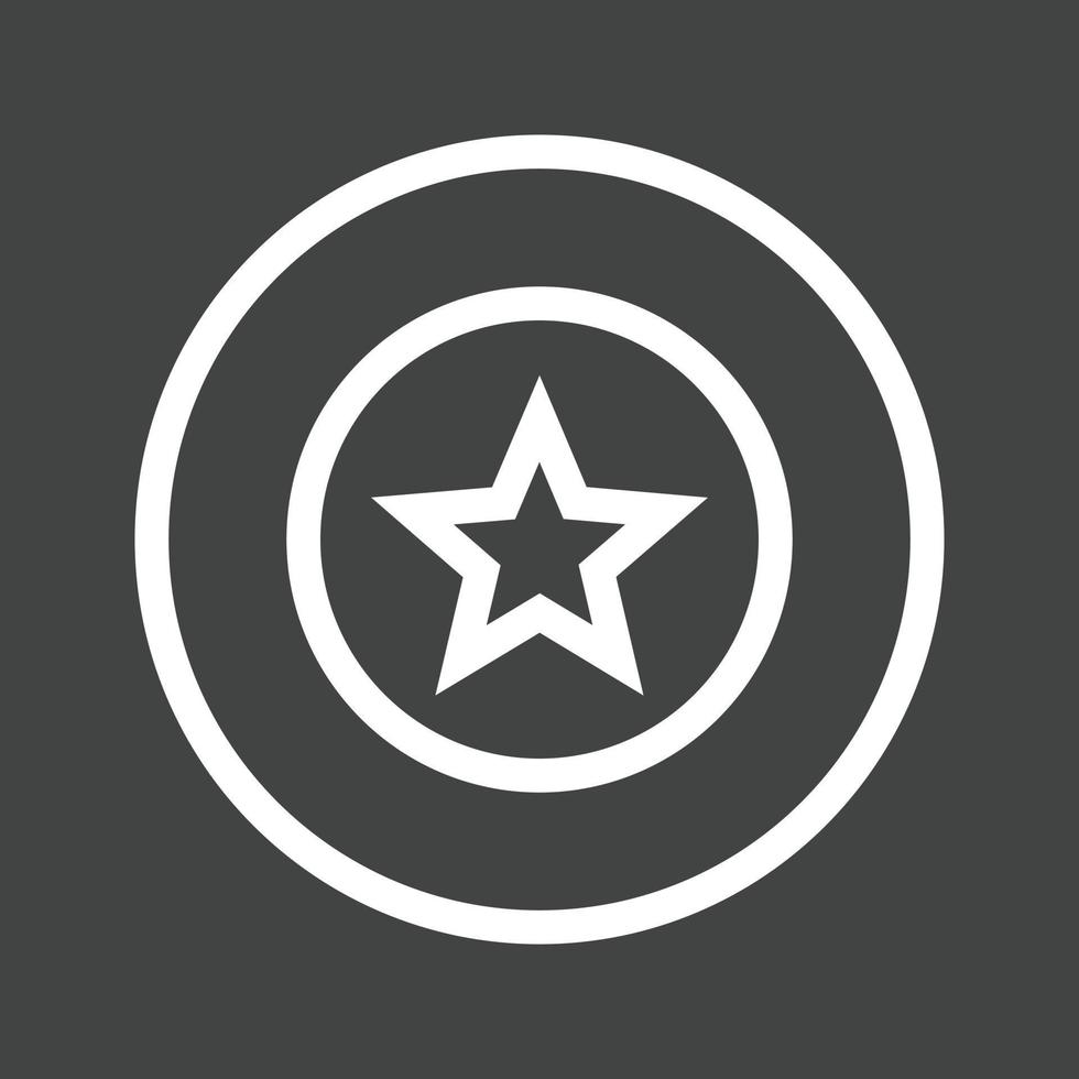 Badge Line Inverted Icon vector