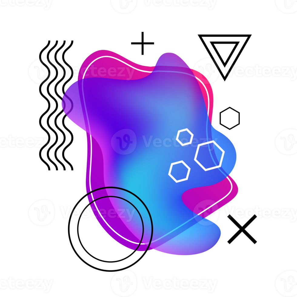 Amoeba graphic design element for your design projects png