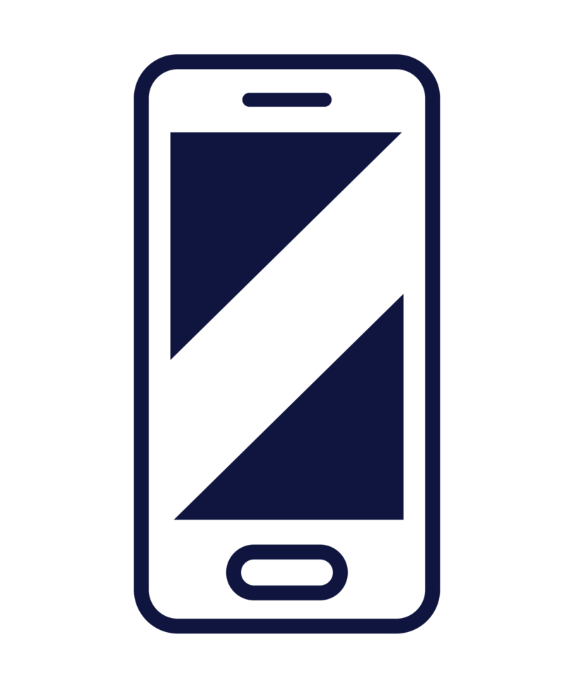 smartphone icoon PNG met transparant achtergrond.