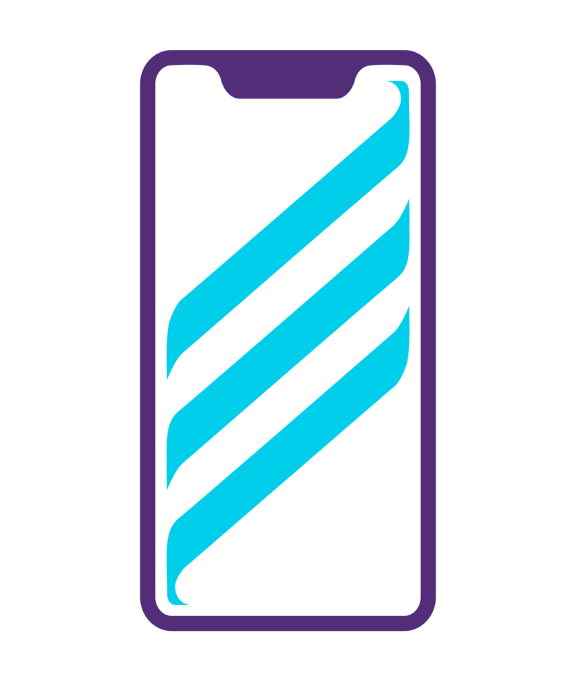 Smartphone icon PNG with transparent background.