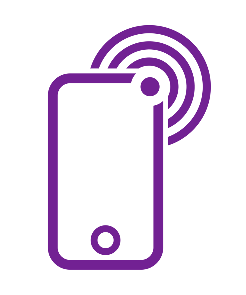 Smartphone icon PNG with transparent background.