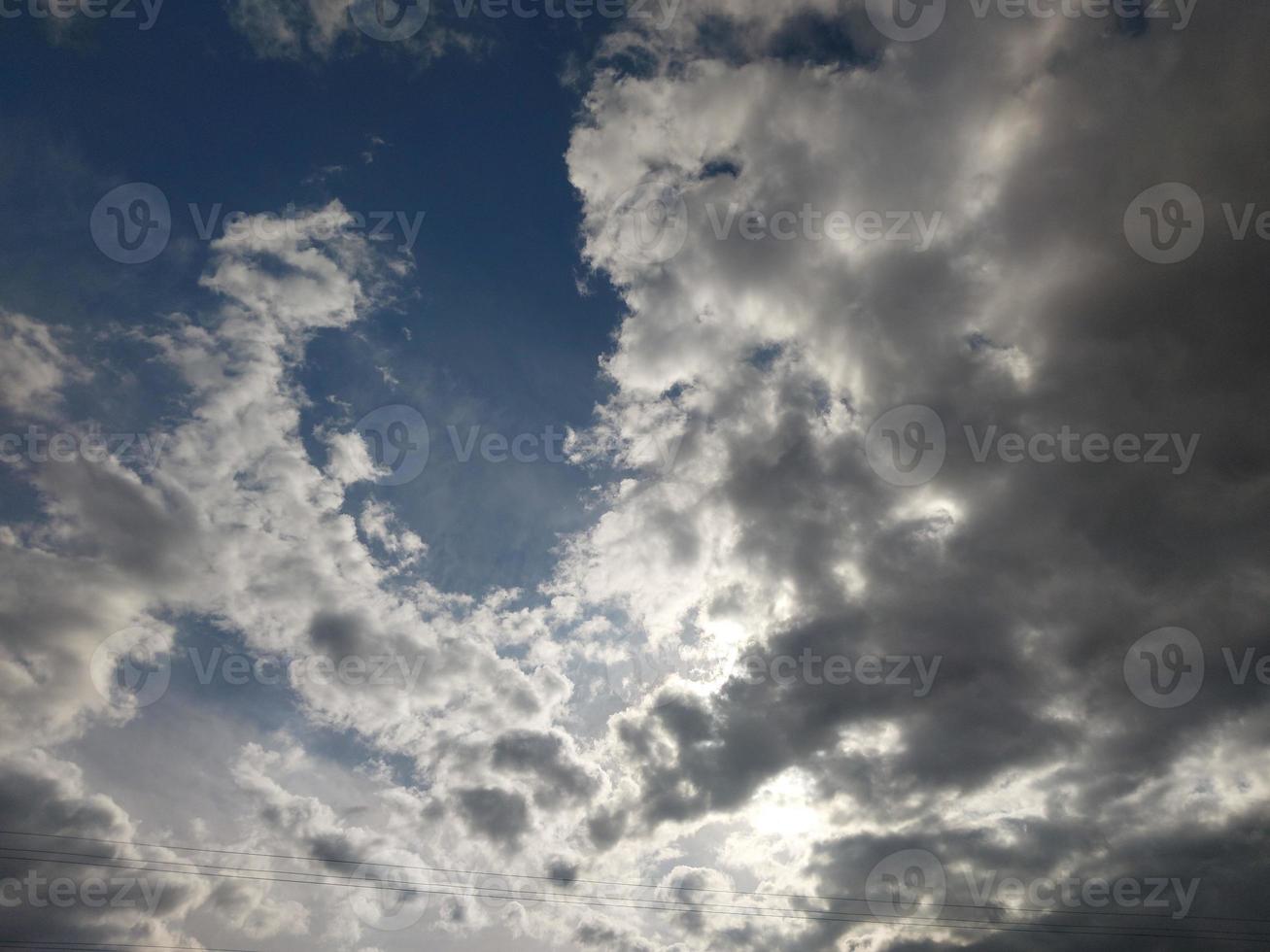 Dense clouds in the sky before the rain photo