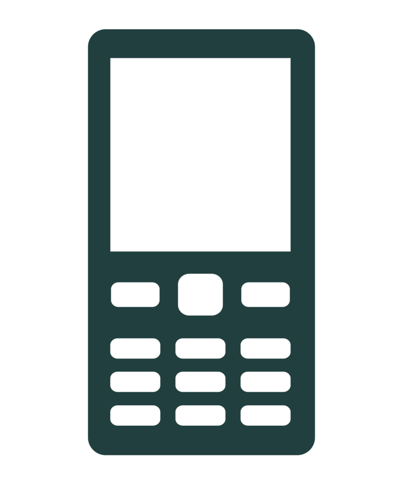 Smartphone icon PNG with transparent background.