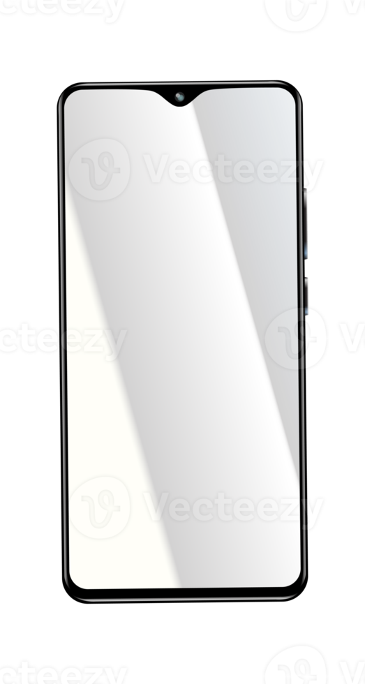 smartphone-modell, hochauflösendes rendern für ui ix-modell. png mit transparentem Hintergrund.