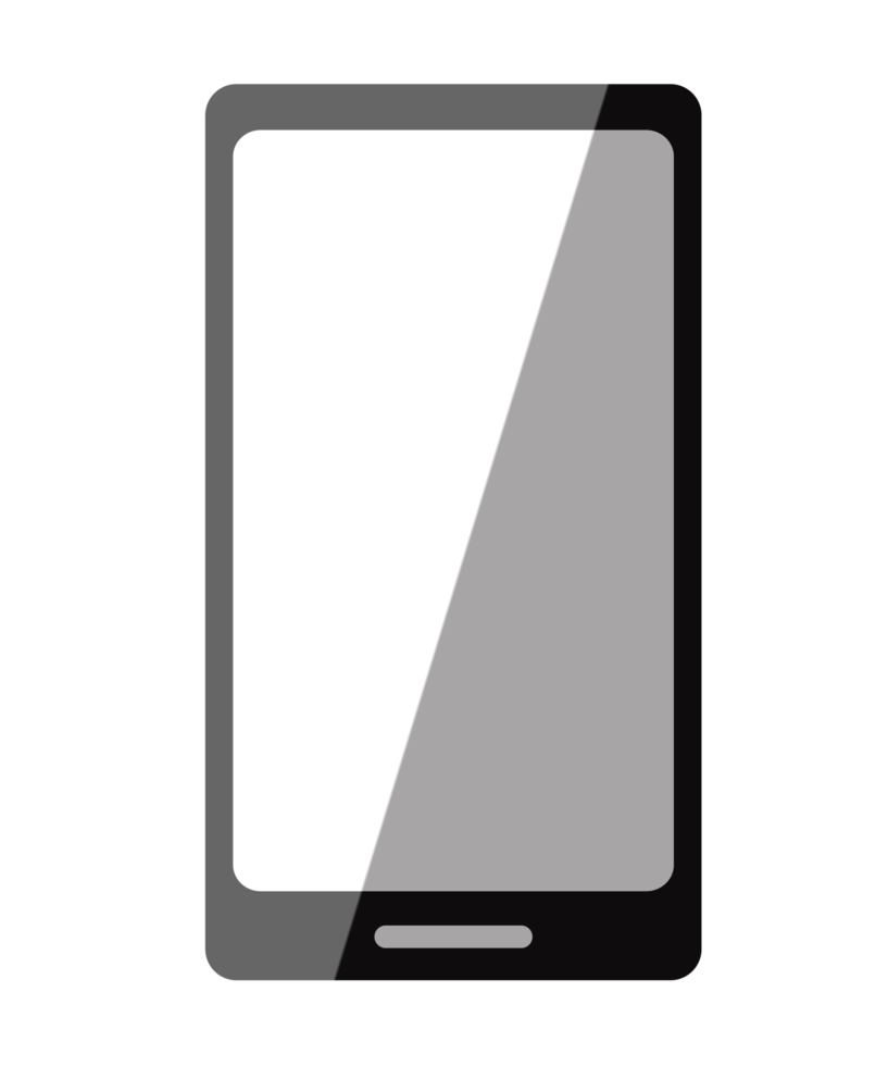 Smartphone icon PNG with transparent background.