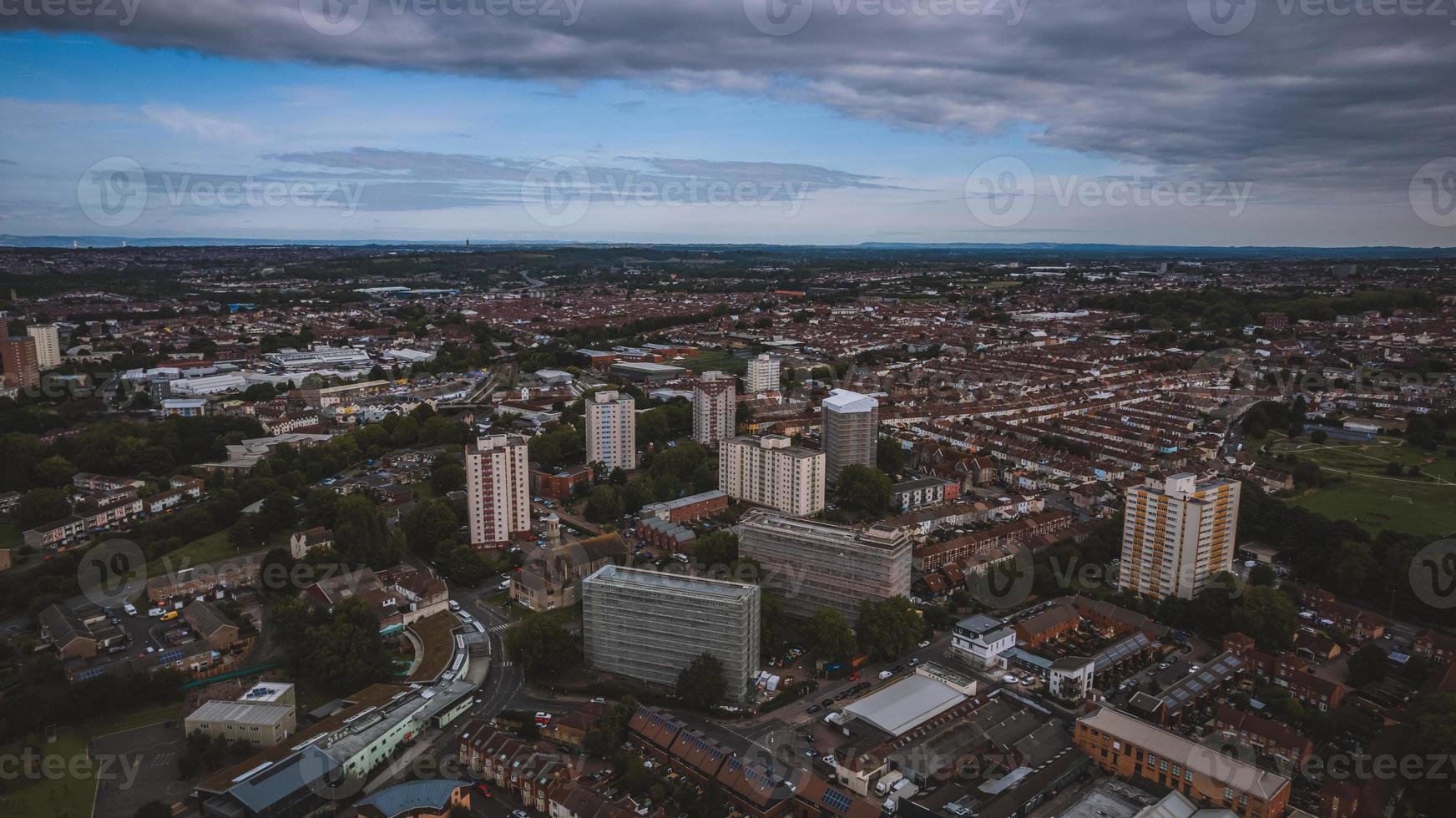 aerial view of Bristol, United Kingdom photo